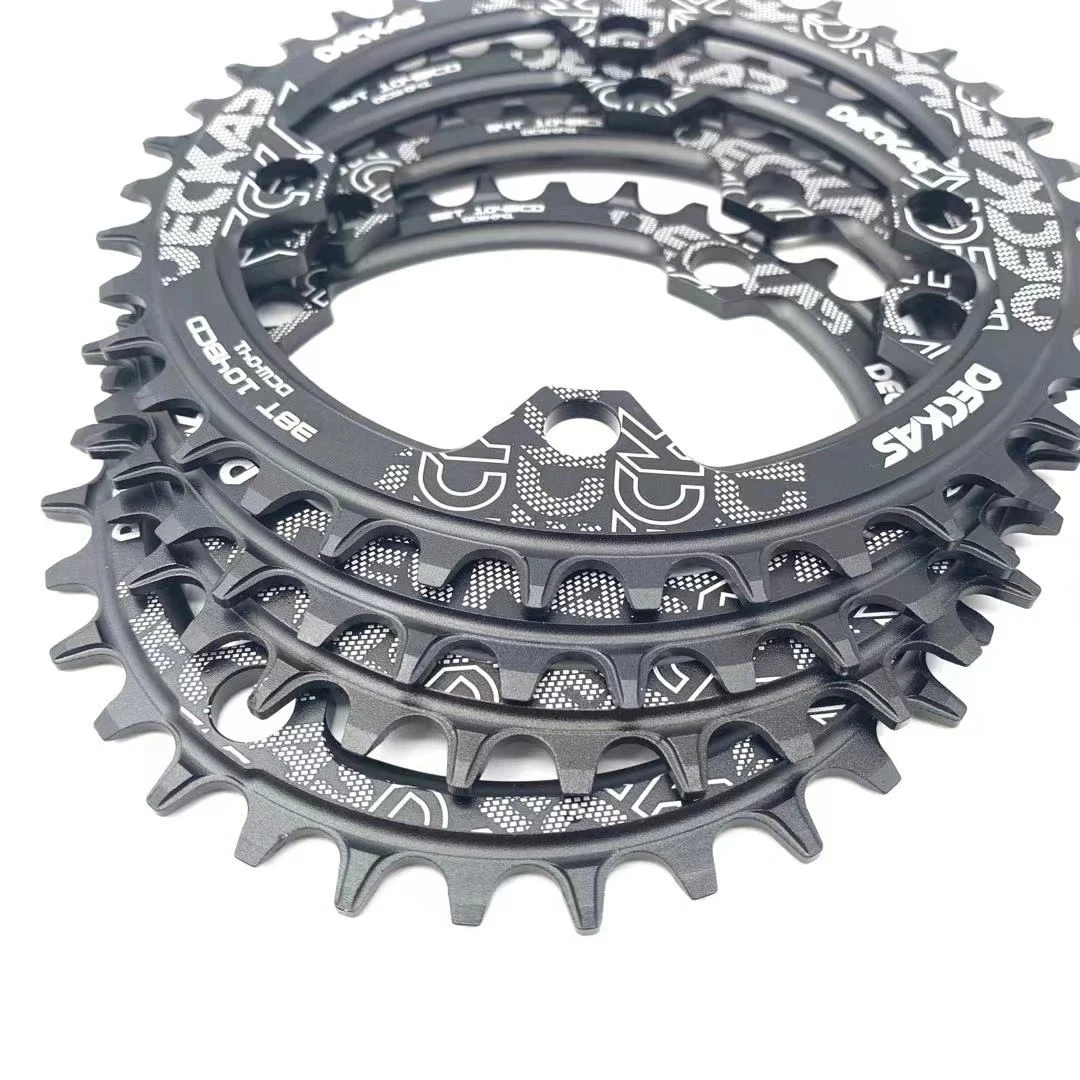 Deckas 104BCD Chainring Round 32T 34T 36T 38T Narrow Wide Chain ring For MTB Mountain Bike 104 BCD bicycle crank Chainwheel
