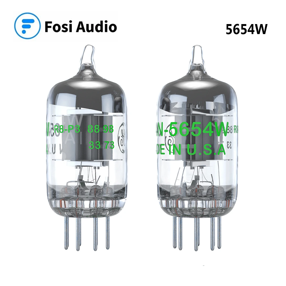 

Fosi Audio 2Pcs 5654W Vacuum Tubes 7-Pin Upgrade for 6AK5 6J1 6J1P EF95 Pairing Tubes For Audio Amplifier