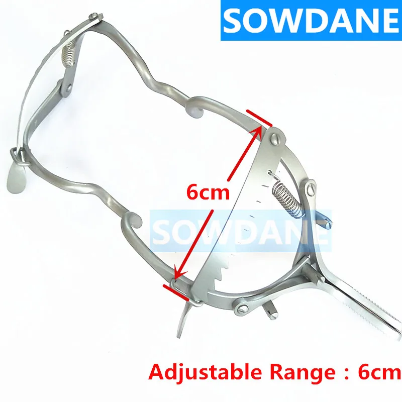 Dental Implant Adjustable Mouth Opener Gag Whitehead 13cm Length Stainless Steel Sand Blasting Teeth Whitening Retractor Tool