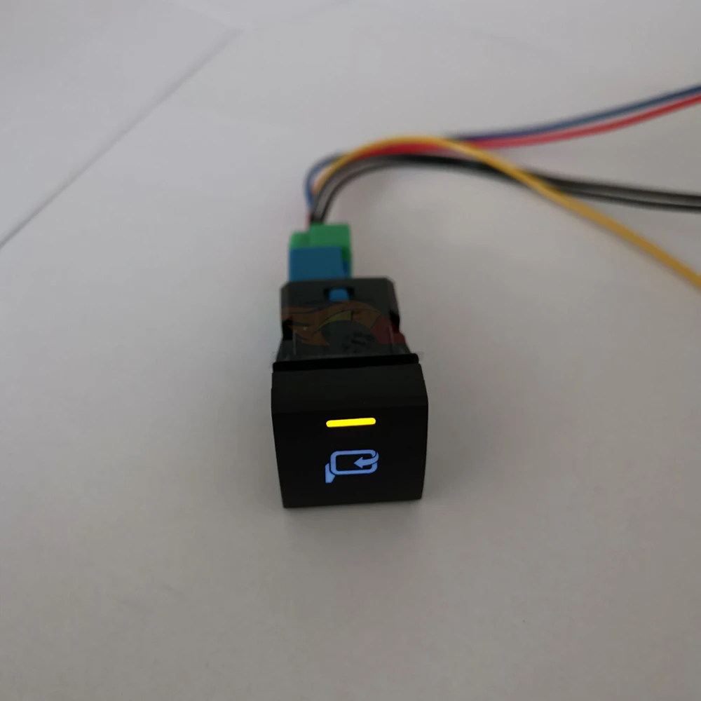 Blue LED Fuel Flap Opening Front Camera View Push Button Switch For Toyota Camry Land Cruiser Prado 150 2020 Corolla Altis