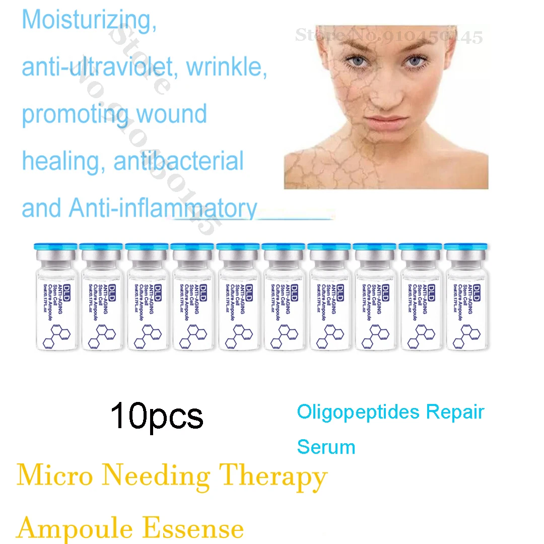 Anti Aging Dermaroller Pen Face Serum MTS Therapy Hyaluronic Acid Serum Vitamin C Whitening Skin Care Ampoule Essence