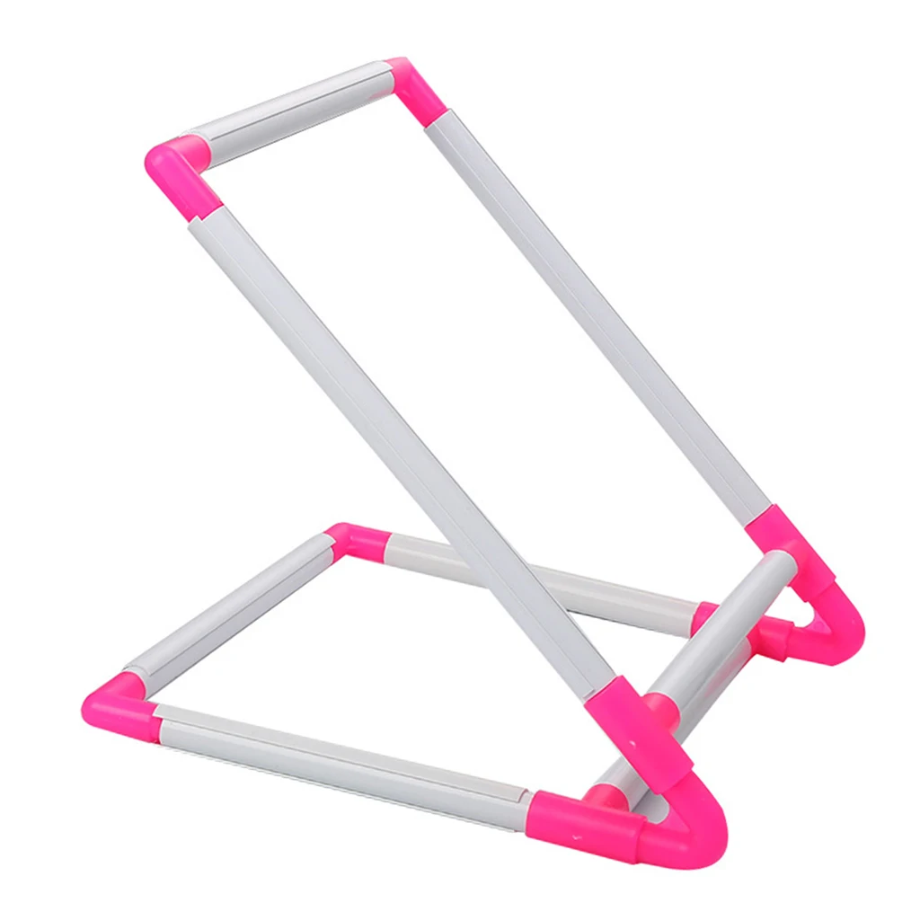 Embroidery Frame Universal Clip Plastic Cross Stitch Hoop Stand Holder Support Rack DIY Craft Tool Handheld for Home Use