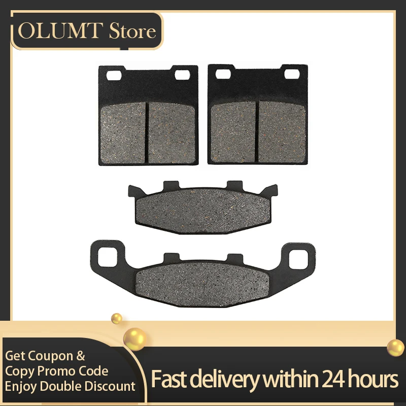 Motorcycle Scooter Brake Pads Front Rear Kit For SUZUKI GSF250 N/Z/P/R GJ74A GSX250F GSX250SSM GJ76A GSF400 Bandit GS500