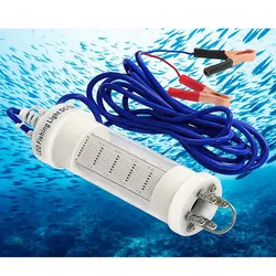 Luzes led subaquáticas para barcos de pesca, 12v ou 24v, 140w, 5m com cabo que atrai peixes