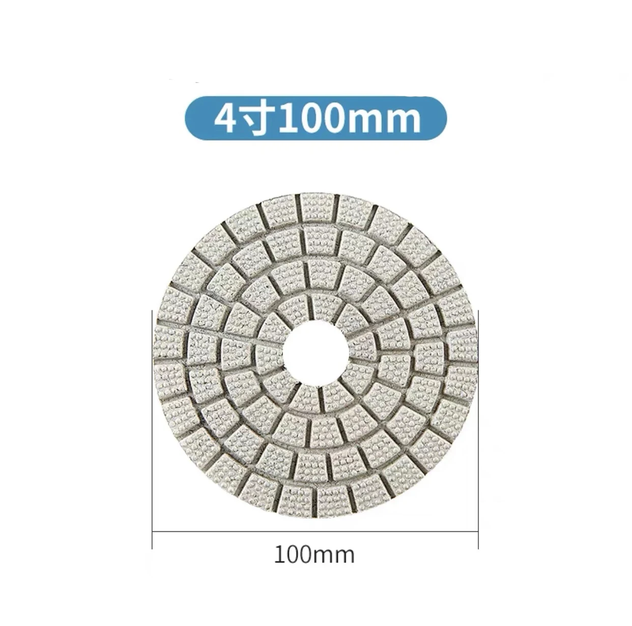 4 Inch 100mm Buff Diamond Wet Polishing Pads For Granite Stone Concrete Marble Polishing And Grinding