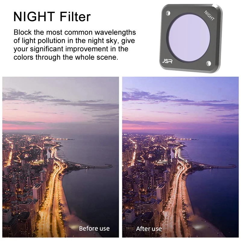 Filtro para DJI Action 2, CPL UV ND, 8, 16, 32, 64, lentes Macro Star Night NDPL, acessórios para câmera