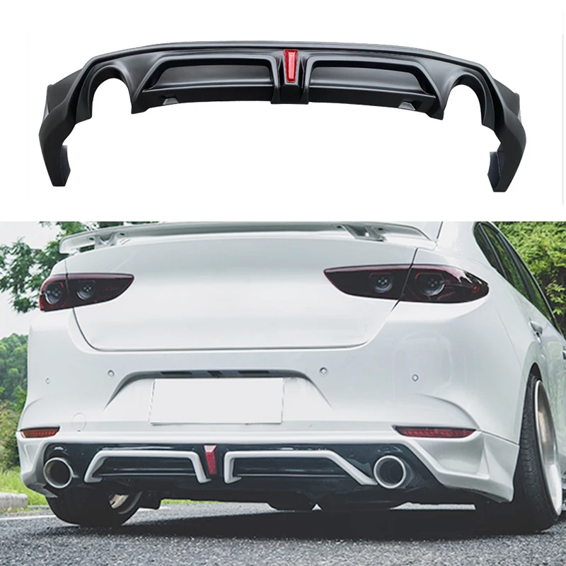 PP Body Kit For Mazda 3 2020 Yofer Style Plastic Front Lip Side Skirt Rear Diffuser Bodykit Trim ABS Racing Part Plastic Cover