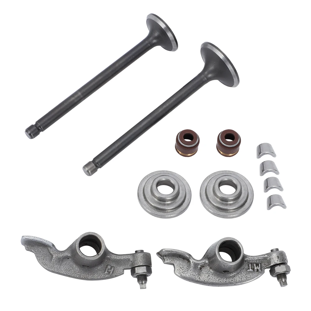 Intake Exhaust Valve Engine Head Valves & Rocker Arm Kit For Honda XR100R 81-03 XR80R 85-03 CRF100F CRF80F CRF100 80 F 04 - 13