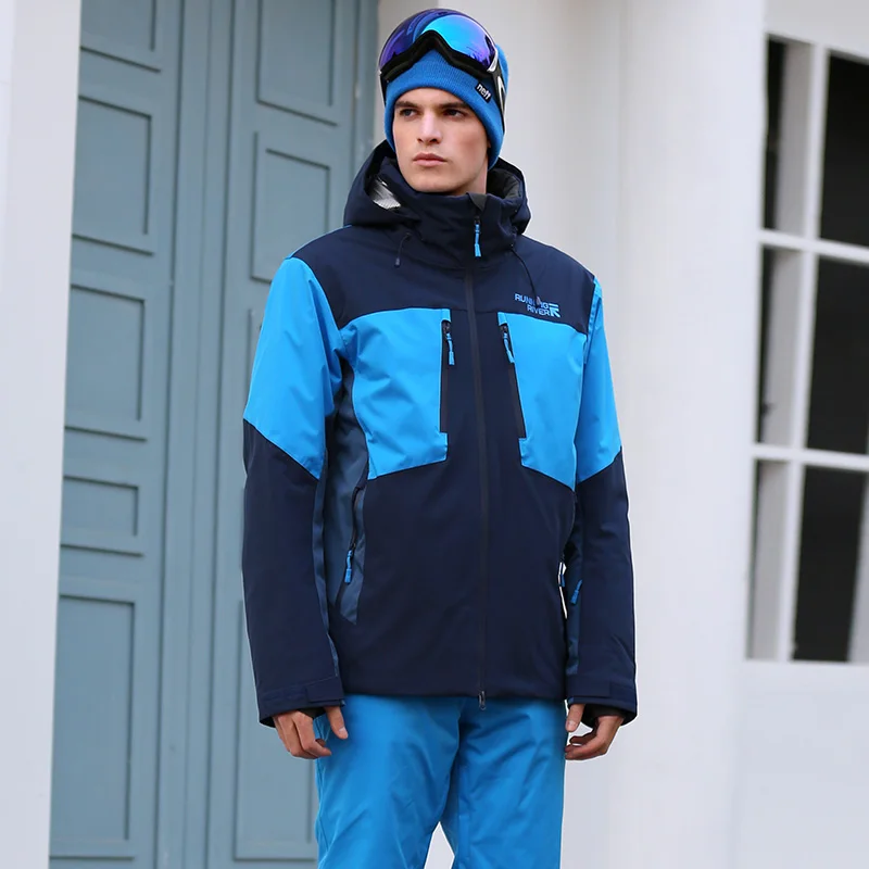 RUNNING RIVER Brand Men Ski Jacket 5 Colors 6 Sizes Winter Warm Outdoor Sports Jackets High Quality Sports Cloth For Man A0028