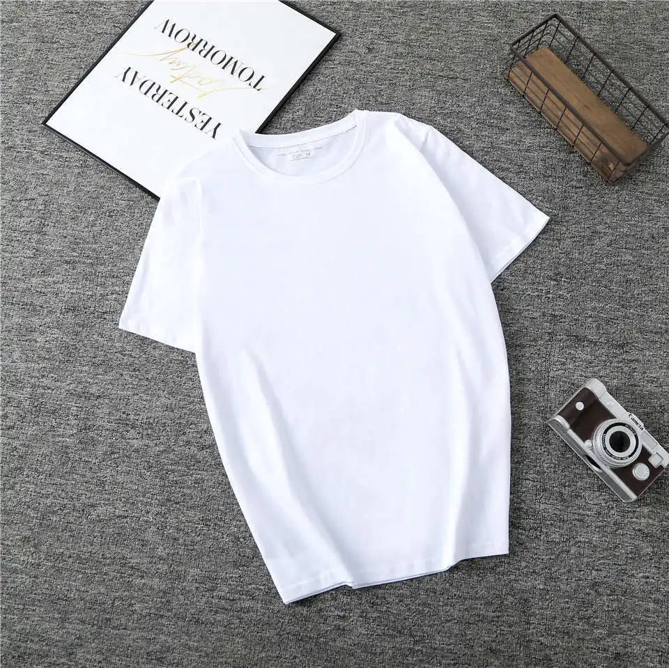 2020 letnia koszulka Harajuku 4 jednokolorowe podstawowe t-shirty damskie Casual O-neck przyjaciel Top koreański hipsterskie w stylu Streetwear