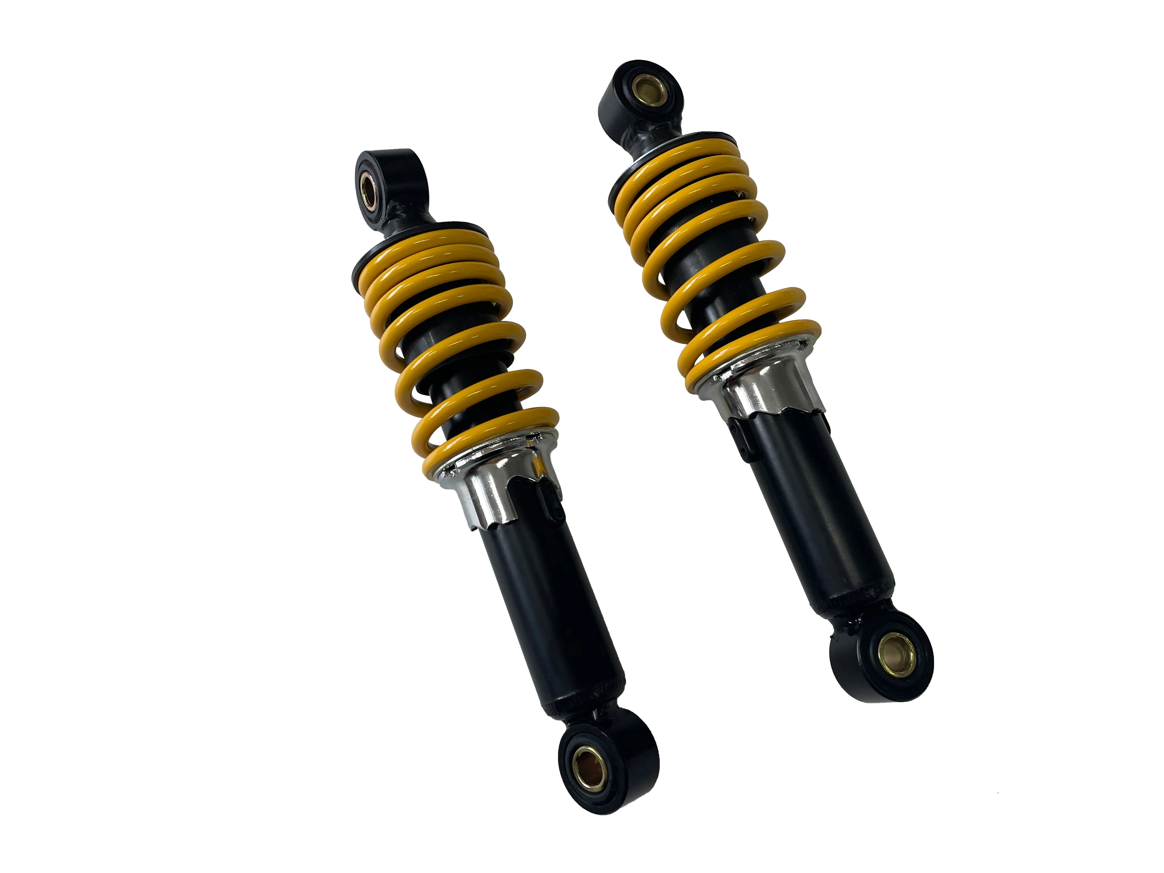 UPGRADED SUZUKI  LT80 KIDS ATV FRONT  HYDRAULIC SHOCKS ABSORBER YELLOW  SPRING