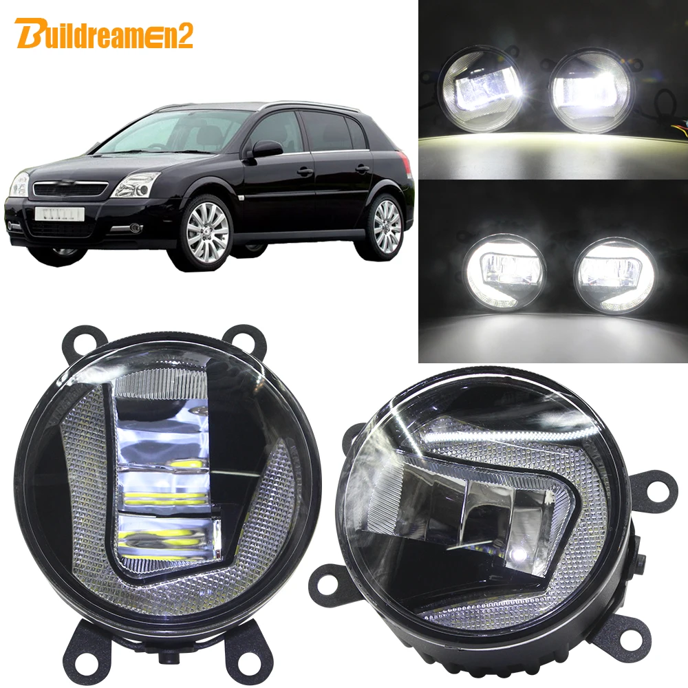 

Buildreamen2 Car LED Projector Fog Light + Daytime Running Light DRL White H11 Socket 12V For Opel Signum Hatchback 2003-2015