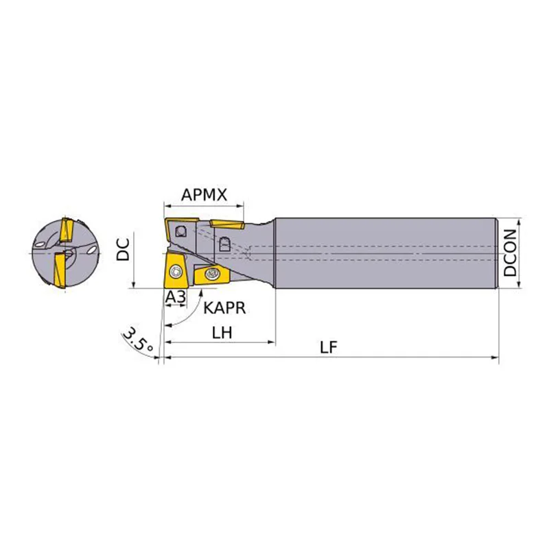 Slow Away End Mill AQXR204SN20S