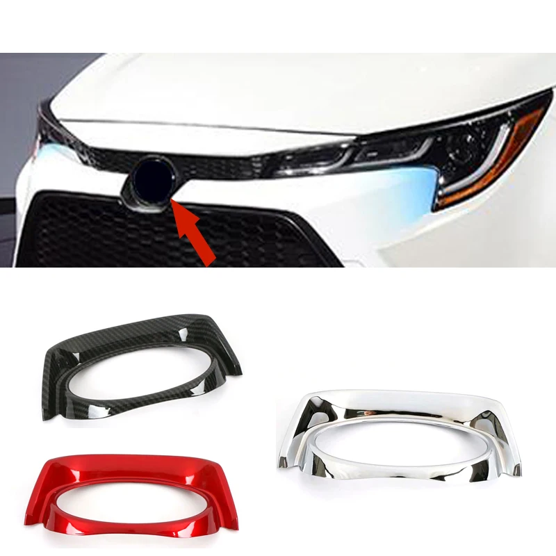 US ONLY! For Toyota Corolla E210 Levin SEDAN 2019-2023 Colorful ABS Front Hood Bonnet Logo Brand Frame Cover Trim  Car Styling