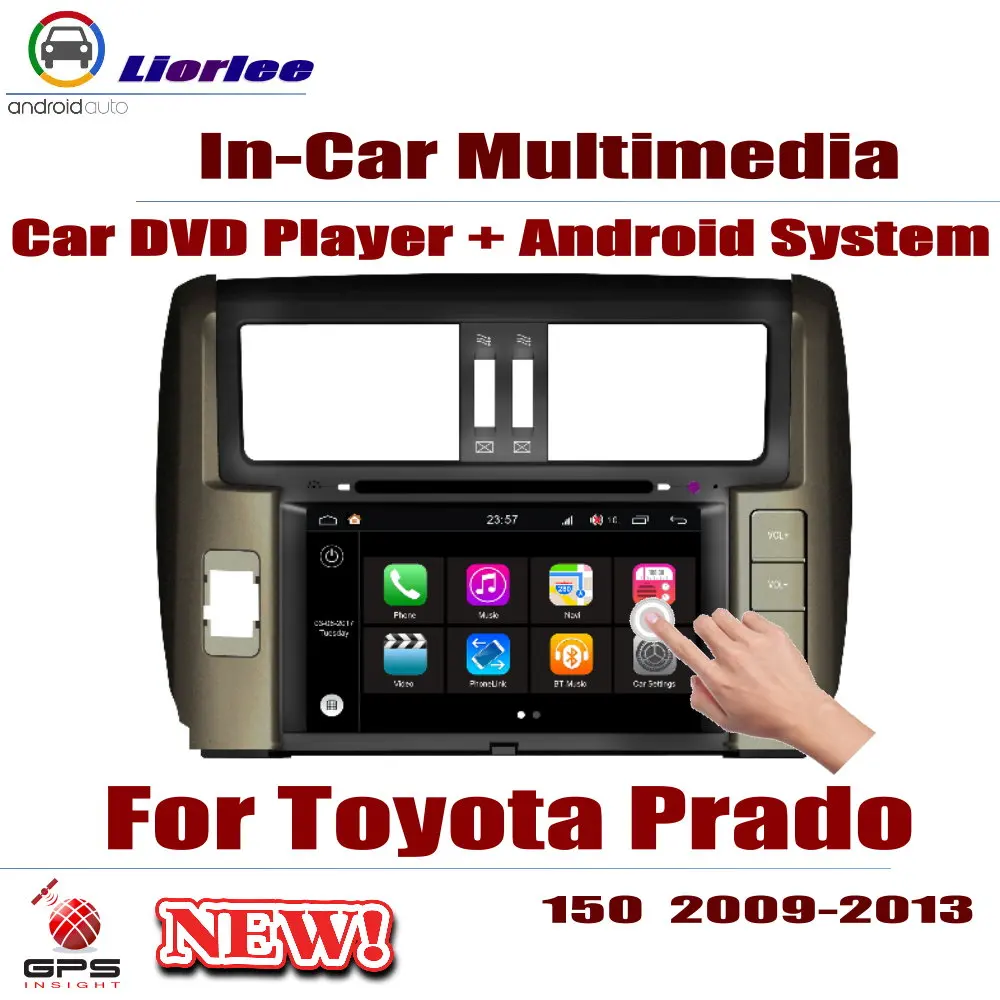 

Car DVD Player For Toyota Land Cruiser Prado 150 2009-2013 GPS Navigation Android System 8 Core A53 Processor Radio