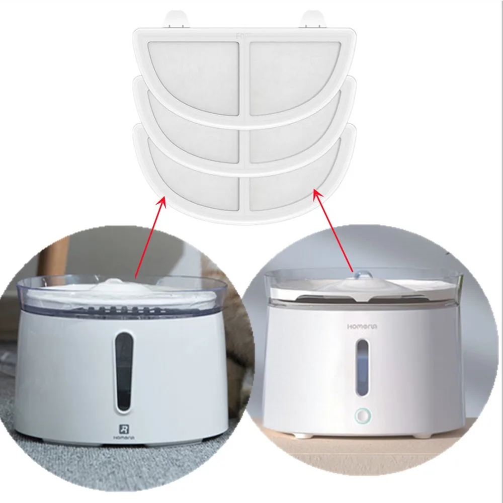 

Filter Elements for Wireless Pet Water Fountain, Water Dispenser, Filters Upgrade, Products for Cat and Dog, 3PCs