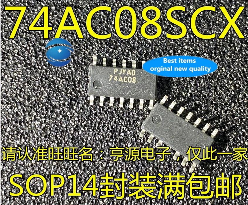 

10PCS 74AC08 74AC08SCX AC08 SOP14 logic chip IC in stock 100% new and original