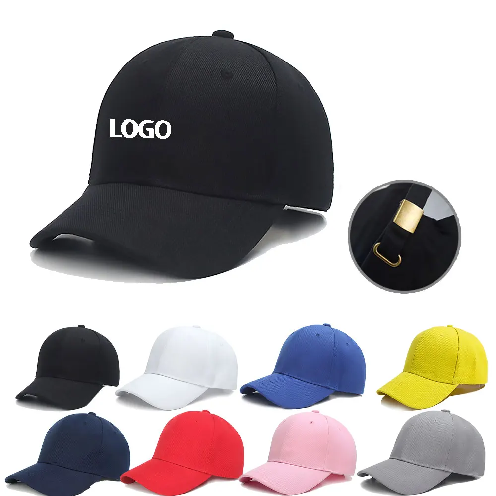 Customize Men's Caps Top Quality Embroidered Baseball Caps For Men Golf Hats Custom Logo Tennis Cap Women Printed Peaked Cap