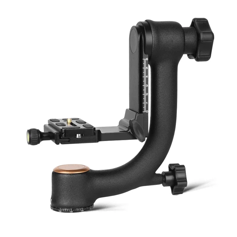 QZSD Q45 Professional 360-degree Panorama Gimbal Tripod Head Bird-Swing Quick Release Plate For DSLR Video Camera Telephoto Lens