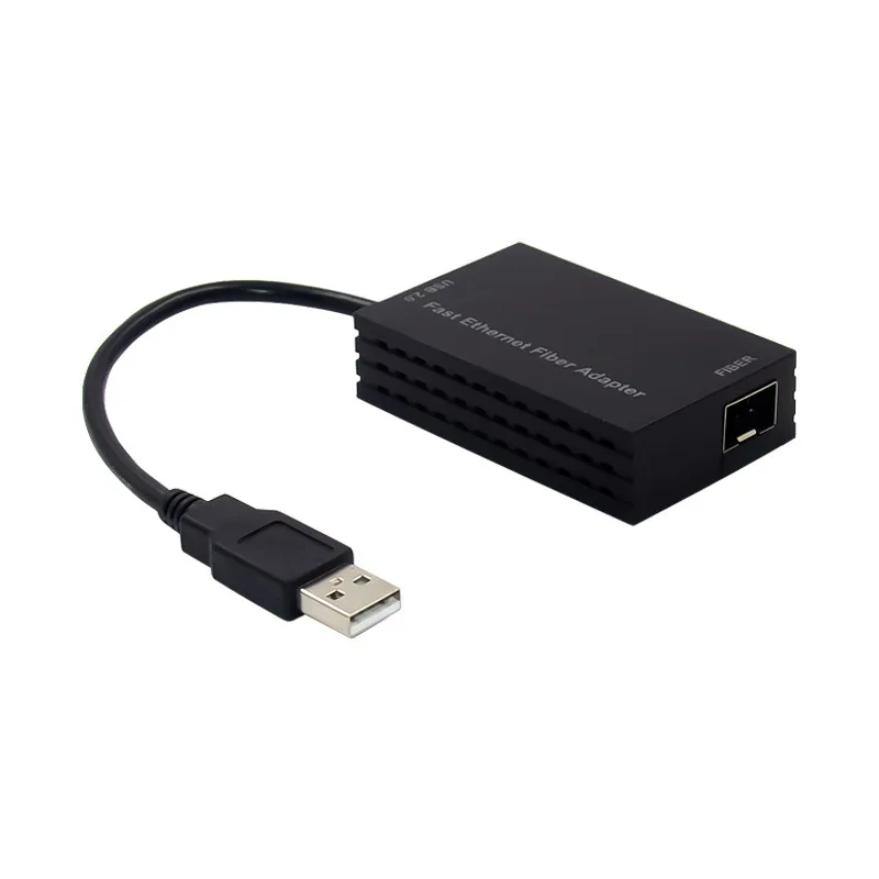 USB2.0 Fast ethernet fiber adapter sfp AISX AX88772C USB A to Single Optical Port SFP Optical Fiber LC