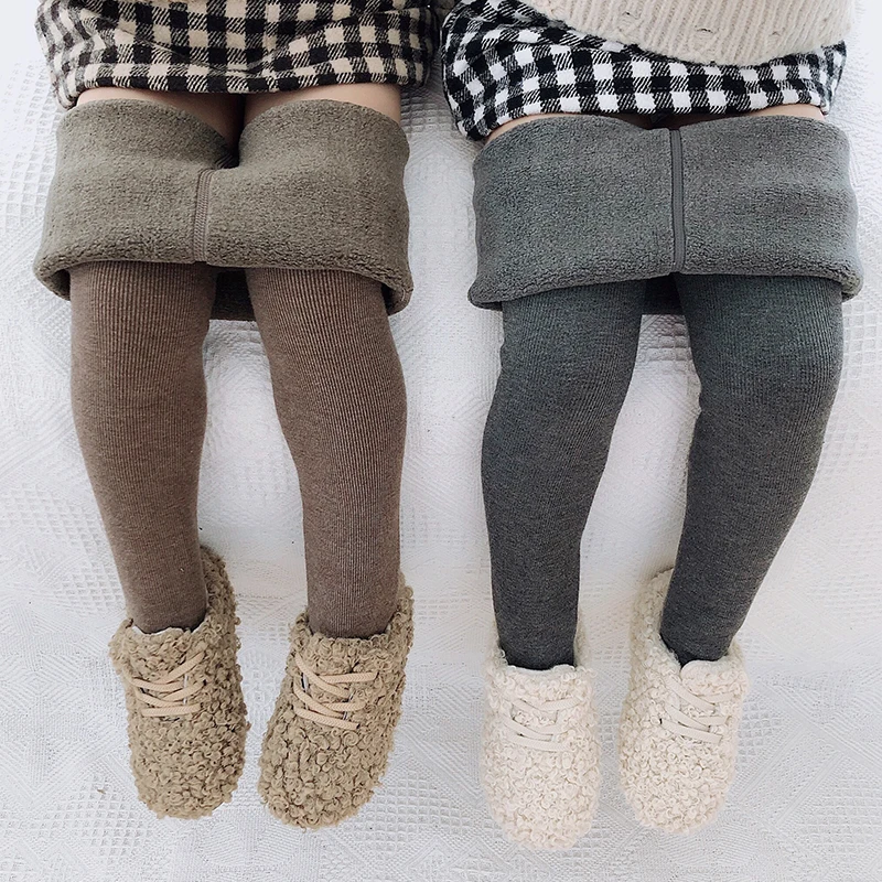 

Toddler Girls Winter Pantyhose Autumn Child Thermal Velvet Thick Pants Kids Warm Solid Princess Tights Leggings Baby Accessories