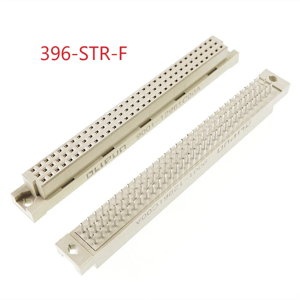 5 Pcs DIN 41612 Connector 3 Rows 96 Pin Din Female Sockets Receptacle Vertical Through Hole PCB 3x32 Pin Pitch 2.54MM