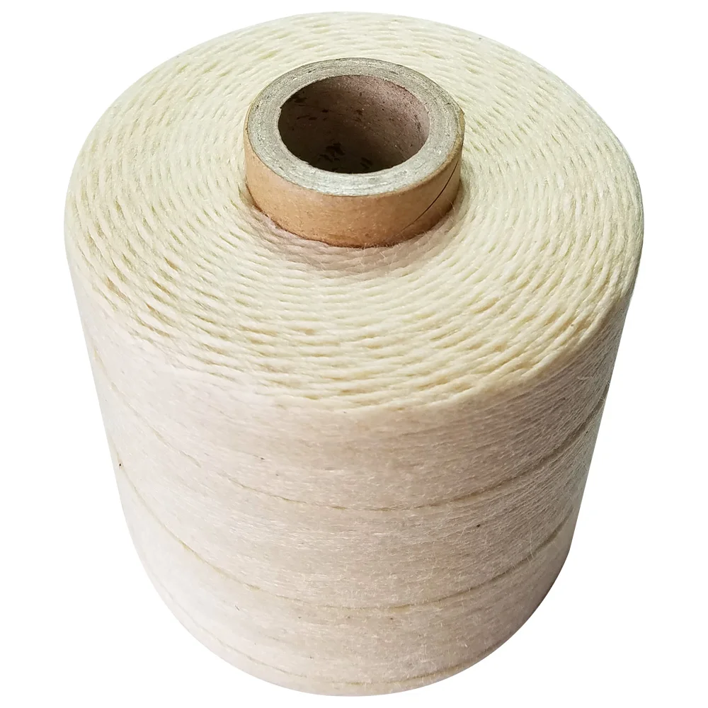 100% Natural Linen waxed thread rope high tenacity  weight about 520g/cone twine cords for sewing handmade DIY