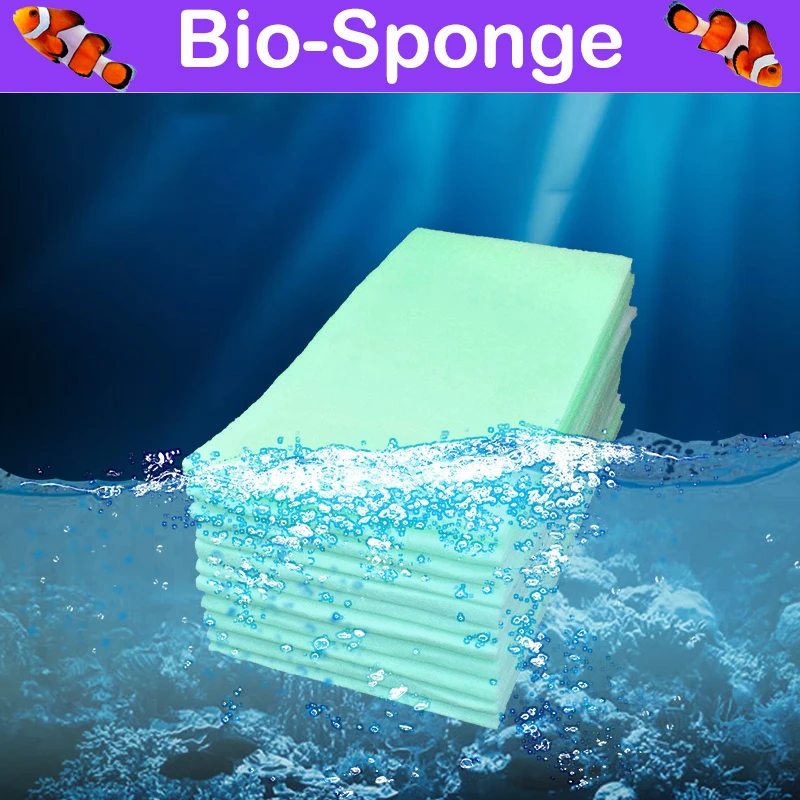 

Aquarium Biochemical Sponge Filter Foam, Bio-Sponges for Aquarium Fish Tank, Cotton for Filter Box, Aquarium Filter Sponges