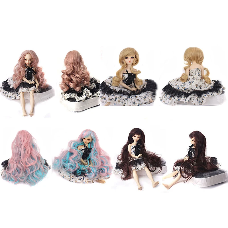 

волосы для кукол трессы для кукол Модный стиль, справедливый Размер 1/3 30-35 см, DIY BJD SD MSD, кудрявые куклы, парики, длинные коричневые высокотемпературные волокна, волосы для кукол, аксессуары