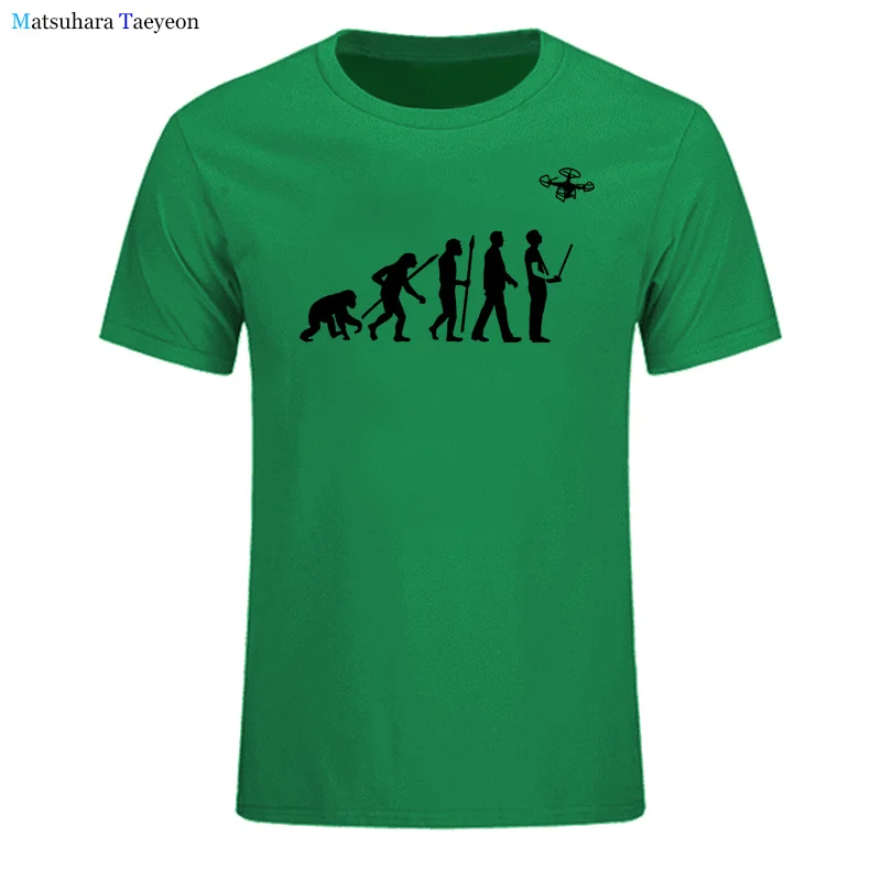 Quadcopter T-Shirt Funny Drone Shirt Evolution T Shirt New Summer Men Hot Sale Fashion Casual Printed Top Tee Cotton T-shirts