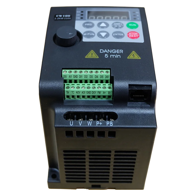 Imagem -05 - Conversor de Frequência Variável para o Inversor do Controle de Velocidade do Motor Mini Vfd Econômico Entrada Phase ph Output 2.2kw 3hp 220v