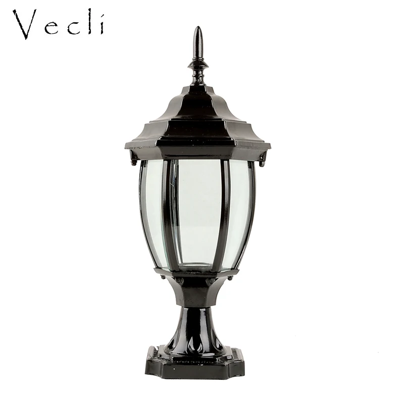 European Style Outdoor Waterproof Fence Column Head Lamp Home Gate Villa Outdoor Garden Courtyard Column Wall Head Lamp