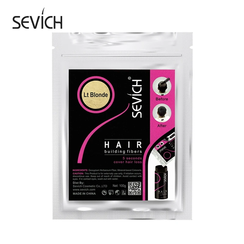 100g Haaruitval Building Haarvezels Blender Verbergen Styling Vezel Haarpoeders Dunner Keratine Wimperverlenging Zwart