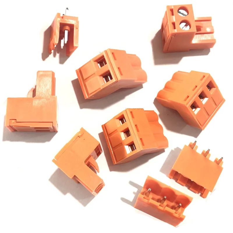 5.08mm 0.2inch  Pluggable PCB Screw Terminal Blocks Connector Orange Plug + Pin Header