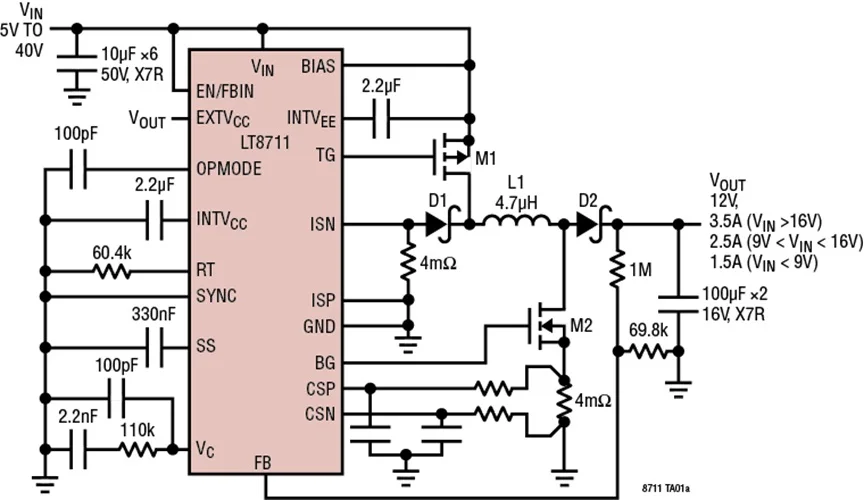 LT8711EFE LT8711IFE LT8711 - Micropower Synchronous Multitopology Controller with 42V Input Capability