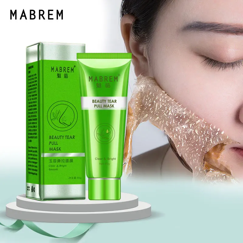 

MABREM Remove Blackhead Tear Pull Mask Oil control Shrink Pore Improve Rough Skin Acne Blackhead Remover Mask Face Moisturizing