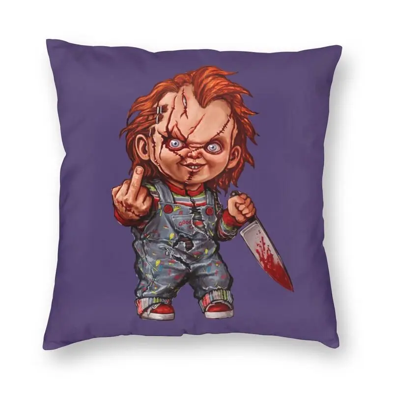 The Killer Doll Chucky Throw Pillow Case Home Decorative Child's Play Horror Cushion Cover 45x45 Pillowcover for Living Room