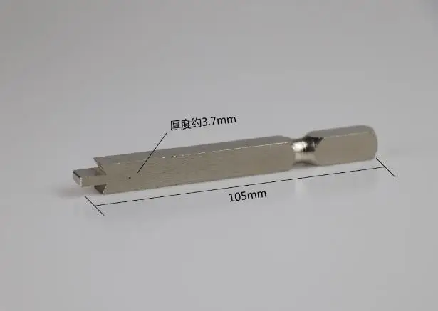 

Auxiliary tool for tightening the key hole, piano tuning tool, key hole tightener