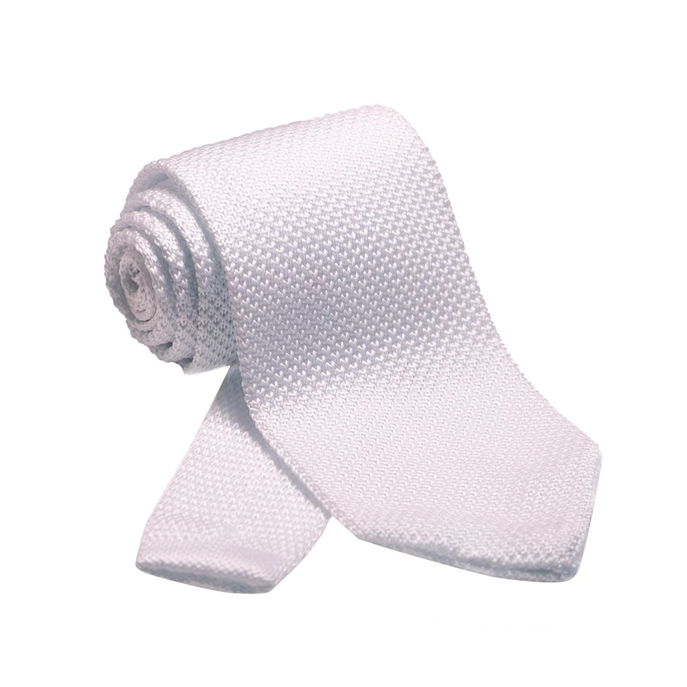 Neuer Stil, modische Herren-Krawatte in Uni-Farbe, 8 cm, gestrickte Krawatten, Baumwollkrawatten für Herren, Business-Hochzeitskrawatte, Accessoires, Geschenk – Detail 11