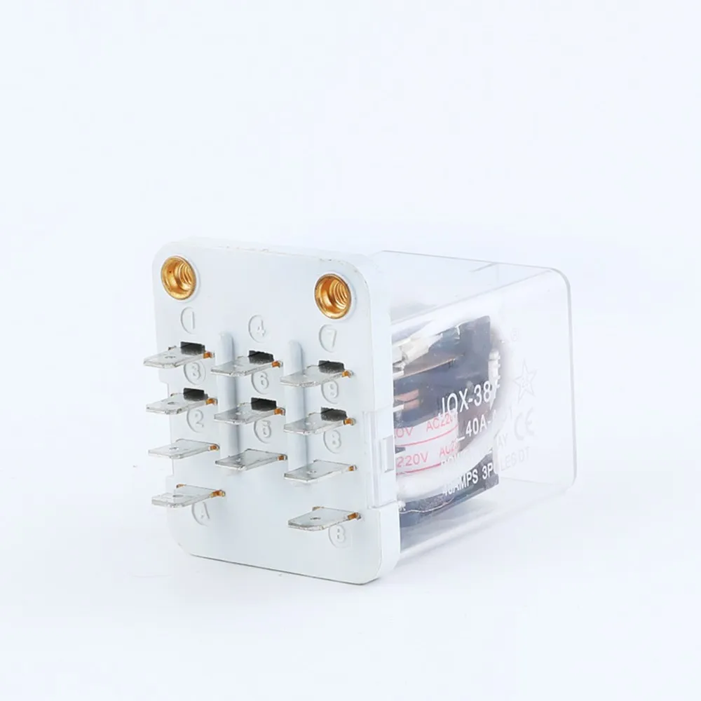 Intermediate relay JQX-38F 3Z 40A power relay Electromagnetic relay 11pin DC12V DC24V AC110V AC220V