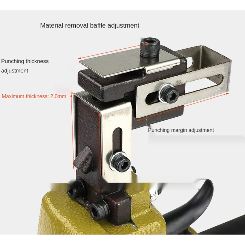 Pneumatic Punch Gun, 3.2-6.0MM Hole Air Punch For Metal Advertising