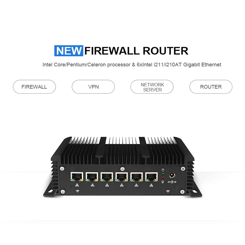 10th Gen potężny Mini komputer przemysłowy i7-10810U 10710U pfSense AES-NI RS232 6 * Intel i225-V B3 2.5GbE Firewall urządzenie Router