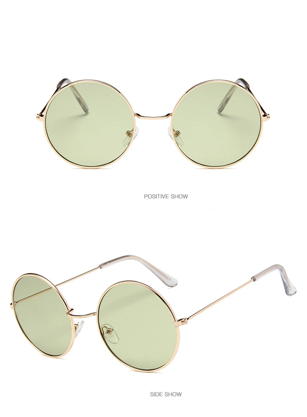 MUSELIFE 2026 Runde Damen-Sonnenbrille UV400 Retro Metall-Sonnenbrille mit Verlaufsgläsern Vintage-Spiegel Luxus-Brillen – Detail 11