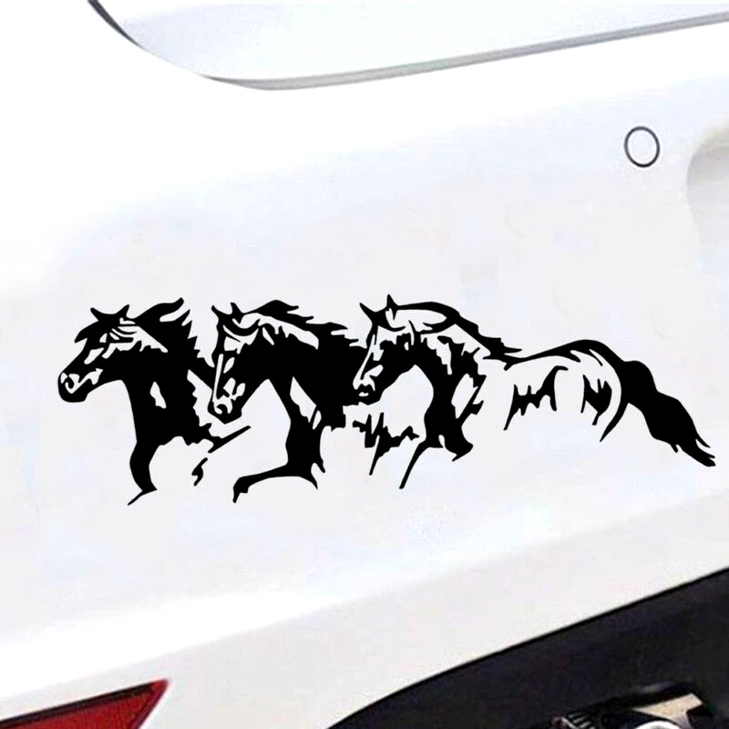 CK3386# Running Horses vinyl car sticker waterproof cool waterproof removable decal self-adhesive car auto stickers