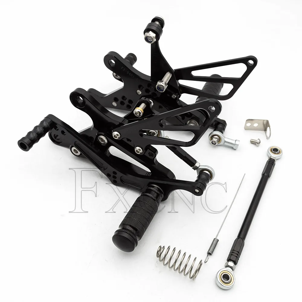 Motorcycle Rearset Footrest Rear Set For Yamaha YZF R1 YZF-R1 YZFR1 2004 2005 2006 CNC Adjustable Footpeg Rearsets Foot Peg