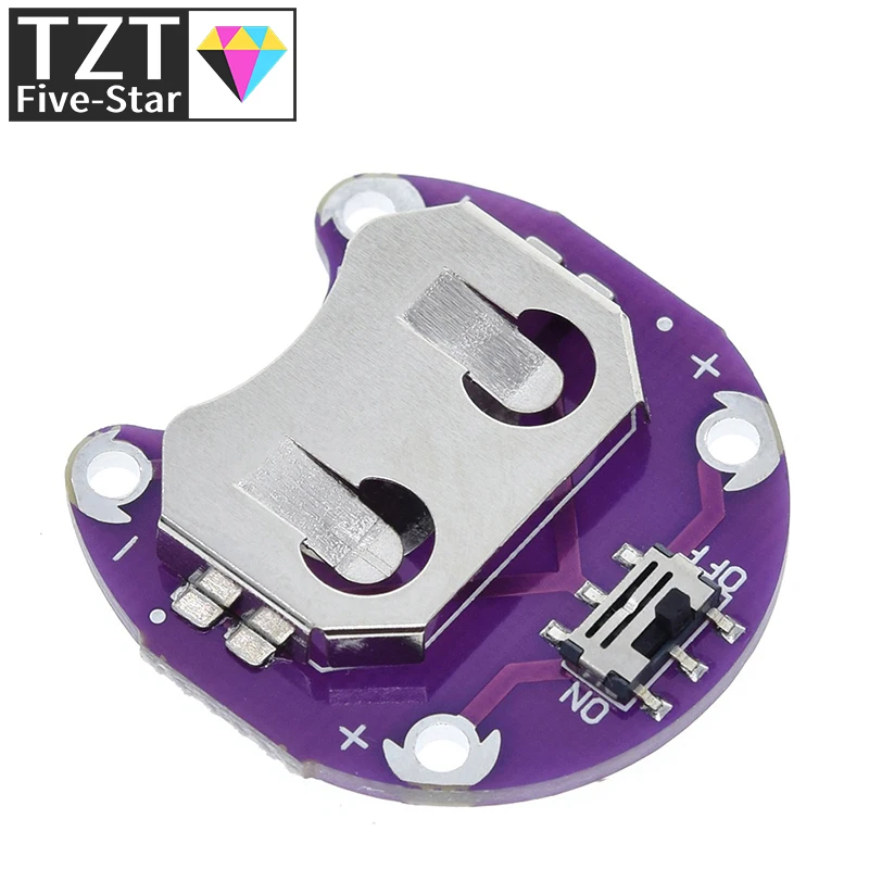 1/5/10 Stück LilyPad Knopfzellen-Batteriehalter CR2032 Batteriemodul für Arduino DIY KIT – Detail 6
