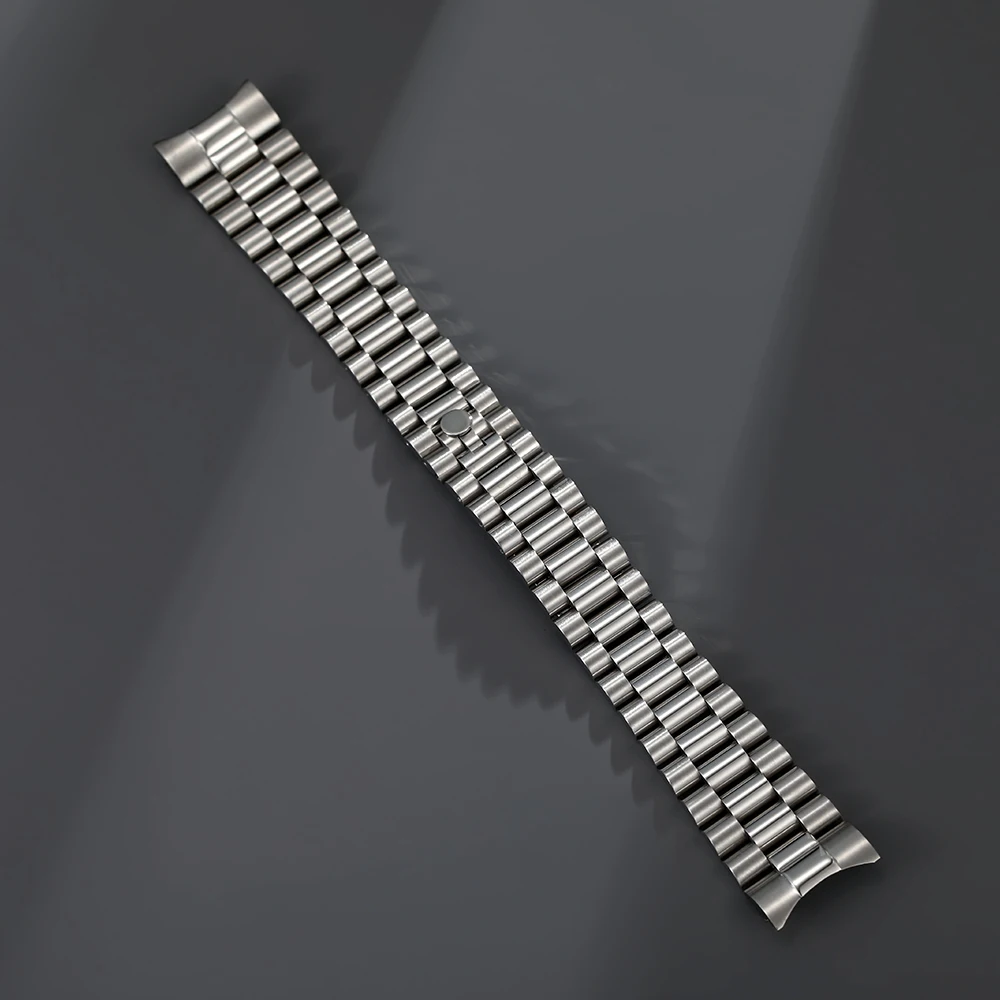 20mm  Solid Stainless steel  President Watch Band Strap Curved End fit for ROLX Watch