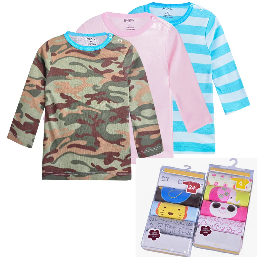 

5 pcs/pack new 2019 Girls Boys Long Sleeve 100%Cotton T-shirt Baby & Kids tops tees cartoon o-neck toddler infant clothes