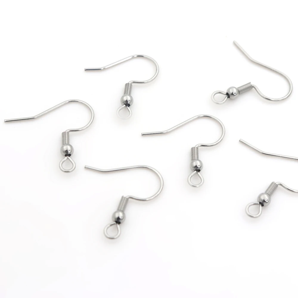 

200Pcs Stainless Steel Earring Hooks Ear Wire Hook For Earring Jewelry Findling HandMaking Diy HandWork Accessories Wholesale