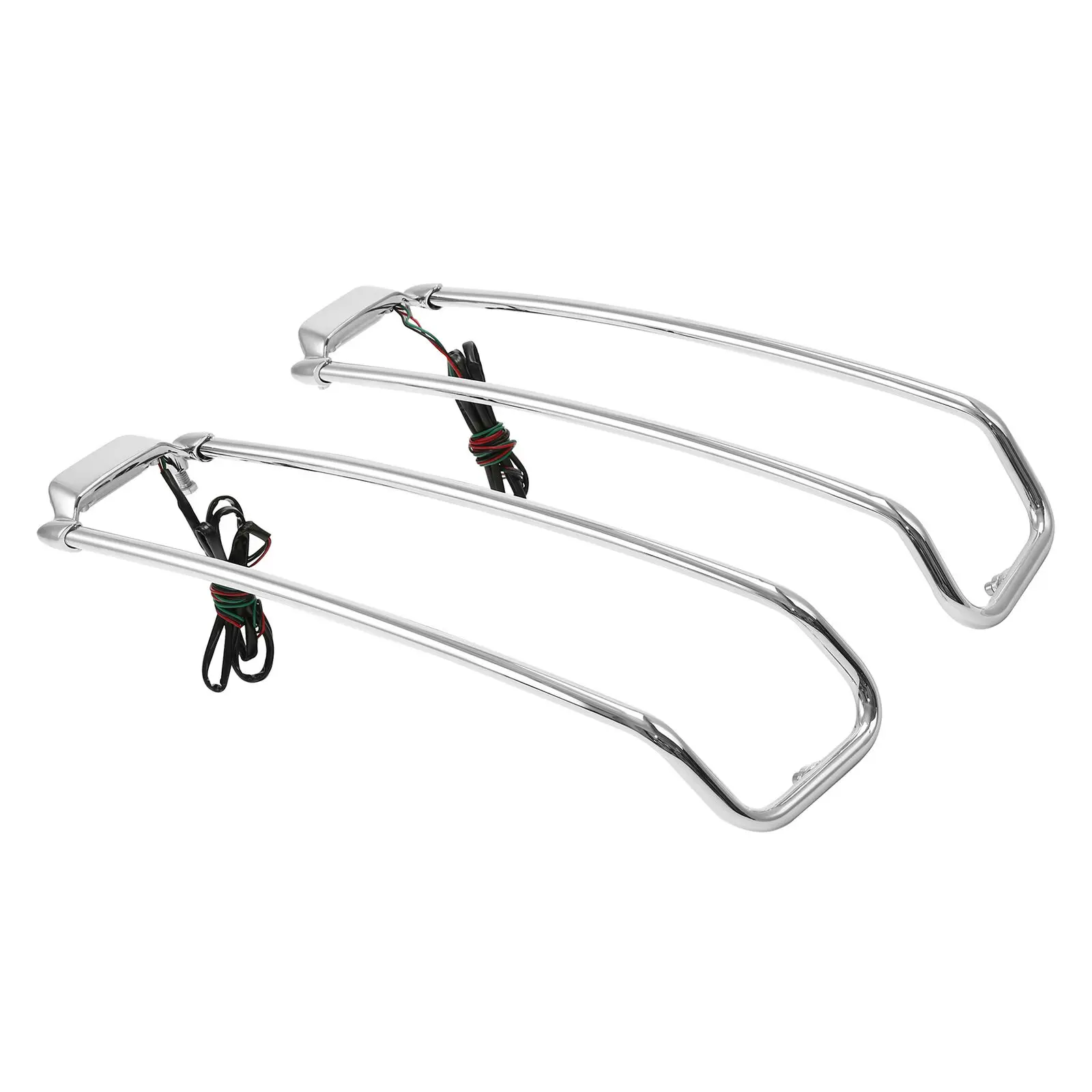 Bagażniki na sakwy motocyklowe z osłoną, relingiem górnym i oświetleniem do Harley Touring Road King Electra Glide Street Glide 1994-2013 2012 11 — zdjęcie 4